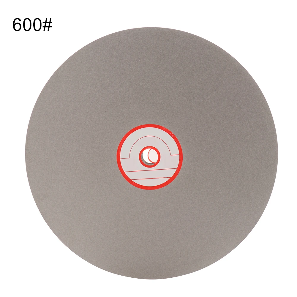 8 Inch Diamond Coated Flat Lap Wheel Jewelry Polishing Grinding Disc 600/1200/2000# For Polish Jewelry Glass Rock Tool