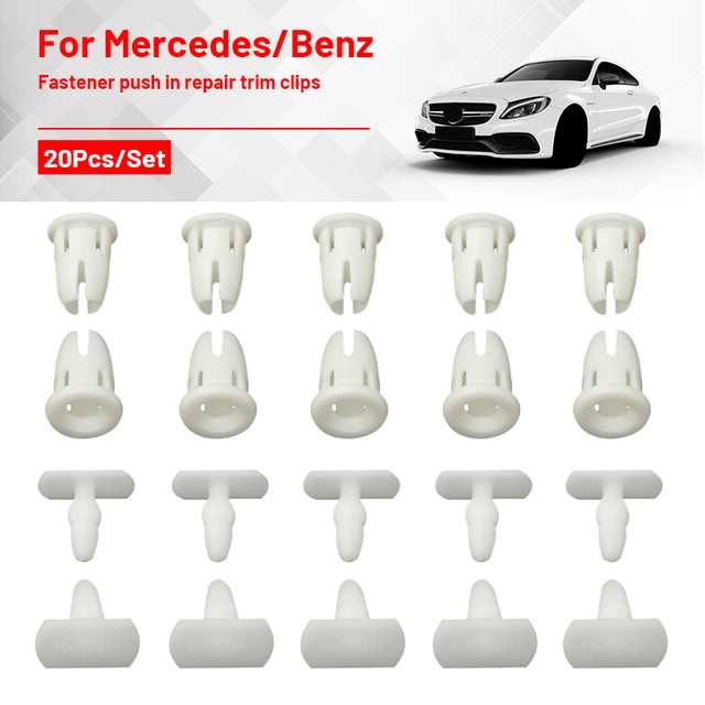 30 Pcs Parts Brackets Clips Planking For Mercedes Sacco 190 W201 W124 A124  S124 Auto Fastener Clip Car Accessories - Auto Fastener & Clip - AliExpress