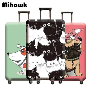 

Mihawk Animals Pattern Design Luggage Protective Cover Cartoon Wear Resistant Travel Suitcase Elastic Dust Cases Accessories