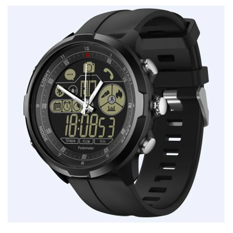 

VIBE4 HYBRID Smart Watch 50 Meters Waterproof 1.24 Mechanical Sport Watch Full View Smart Bracelet for Android Men Passometer