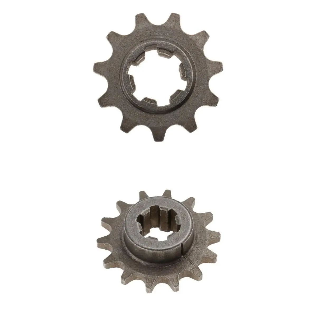 

2 Pcs Gray 14 Tooth & 11 Tooth Racing Front Chain Sprockets Fit For 49cc 8mm T8F Chain Mini Pocket Pit Dirt Bikes