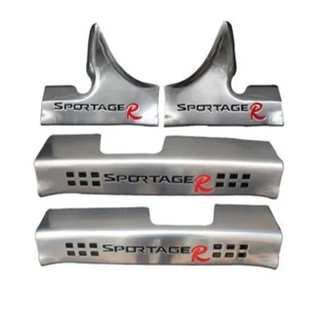 

high quality stainless steel built-in + external 4 - piece trunk protector 2011-2016 KIA SPORTAG fast ship