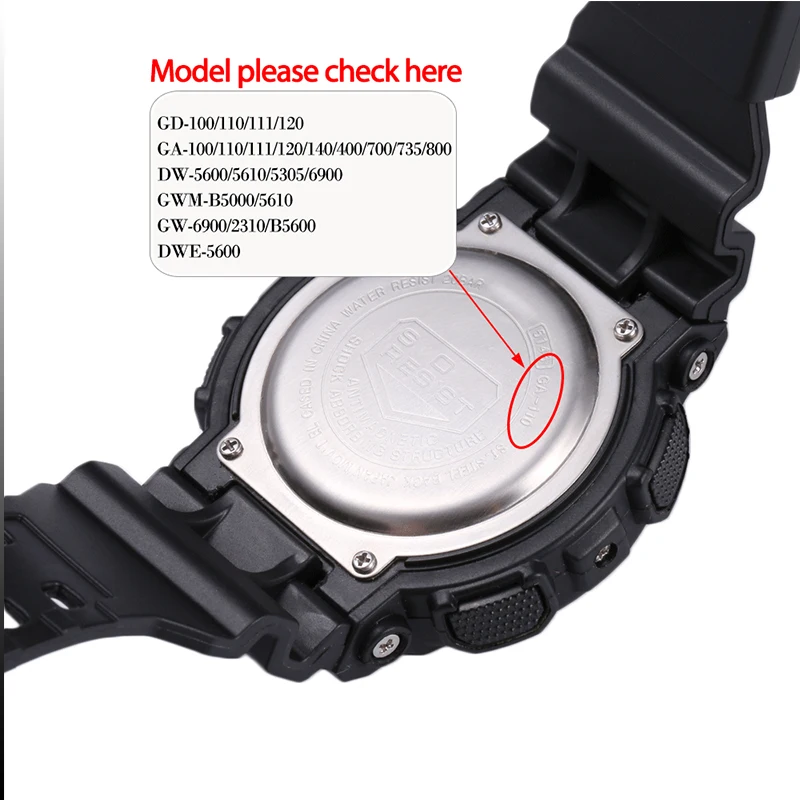 Watch Accessories Suitable for Casio G SHOCK GD120 GA100 GD112 GA110 Men s Strap Resin Band