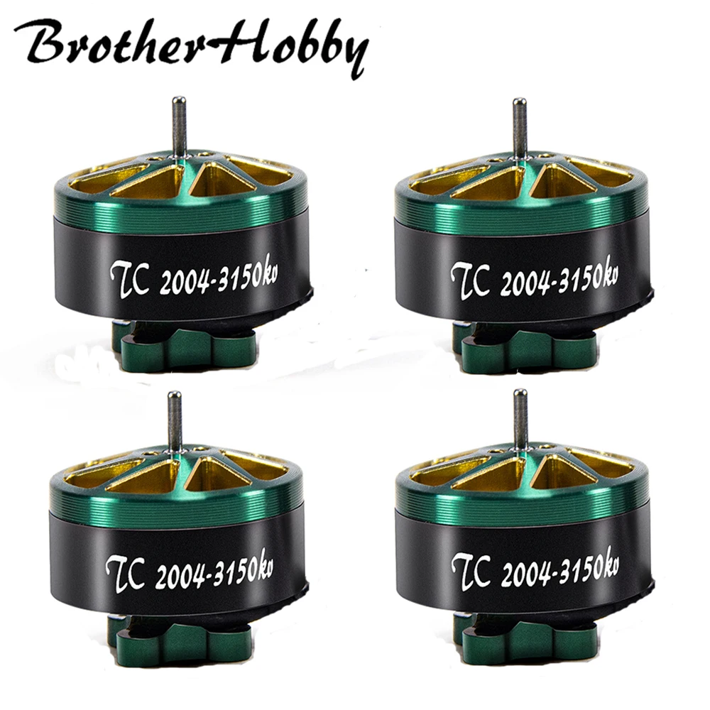 1/4pcs Brotherhobby TC 2004 1700KV/1950KV/2100KV/3150KV Brushless Motor For FPV Multicopter for RC Drone