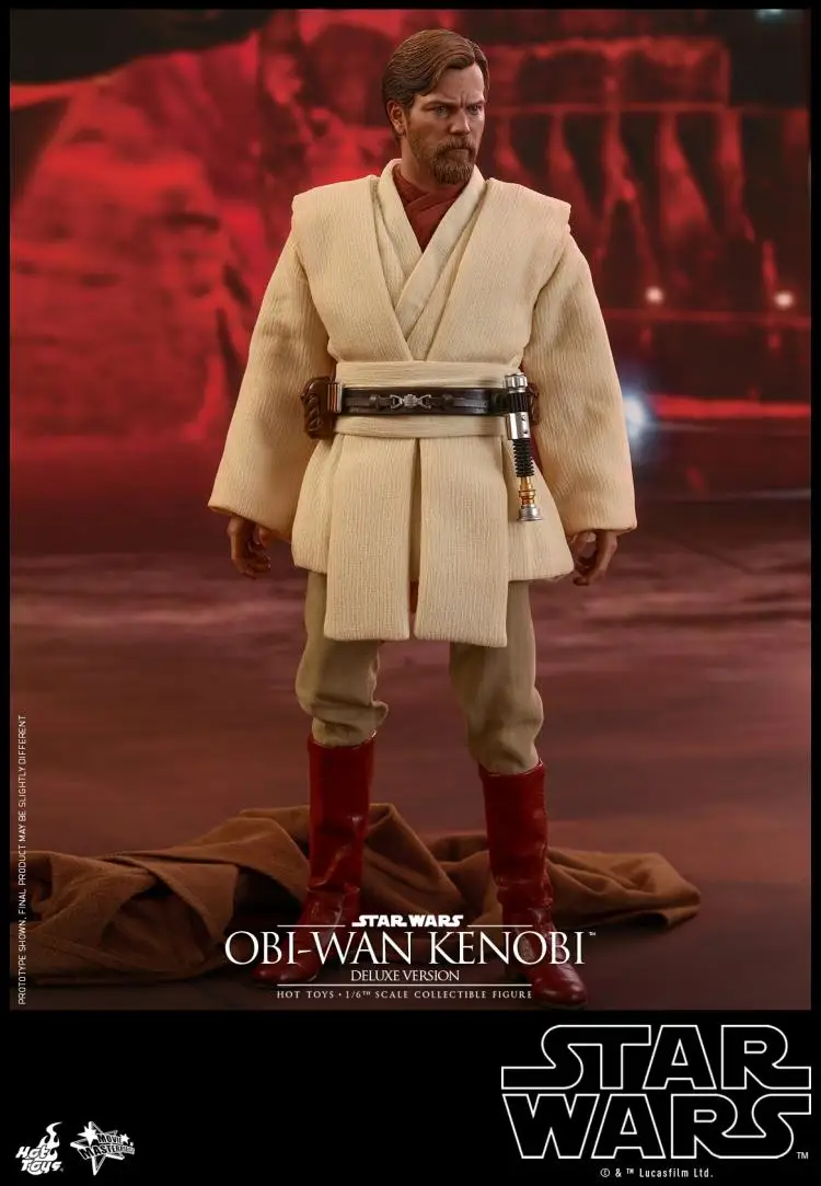 Hot Toys MMS478 Star Wars 1/6 Full Set Collectible Obi-Wan KENOBI Action Figure Delux Ver. 12'' Doll Toys Gift with Box for Fans