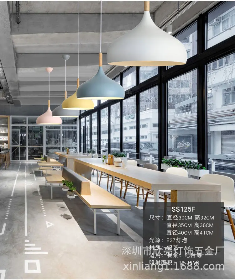 Simplicity Studio Case Lampshade Restaurant Hairdressing Salon Decorative Lighting Creative Cool Pot Cover Color Chandelier