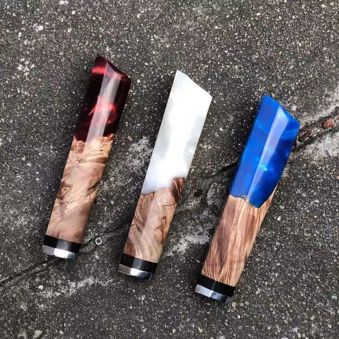 chef knife handle 16 kinds blanks wood For DIY Knife handle Patch