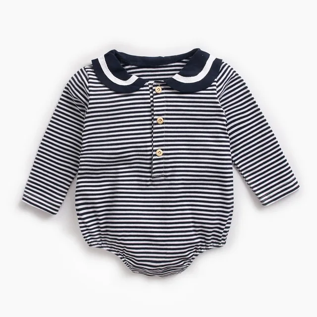 Baby Bodysuit baby clothes autumn and winter plaid 100% cotton male baby long-sleeved shirt jumpsuit baby romper newborn onesies BRW8161-NV