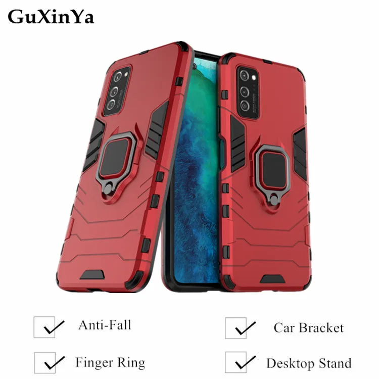 

Phone Case Honor View 30 Cases Luxury Armor Magnetic Ring Back Cover For Huawei Honor V30 Funda Honor V30 Coque 6.44