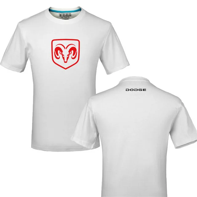 Креативный дизайн для Dodge логотип футболка сплошной цвет хлопок Футболка Мужская Новое поступление стиль короткий рукав мужская футболка m - Цвет: 2
