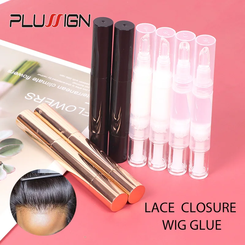 

Latex-Free Oil-Resistant Hair Adhesive Glue Pen White Traceless Invisible Liquid Glue 5Ml Water Proof Lace Closure Wig Glue Pen