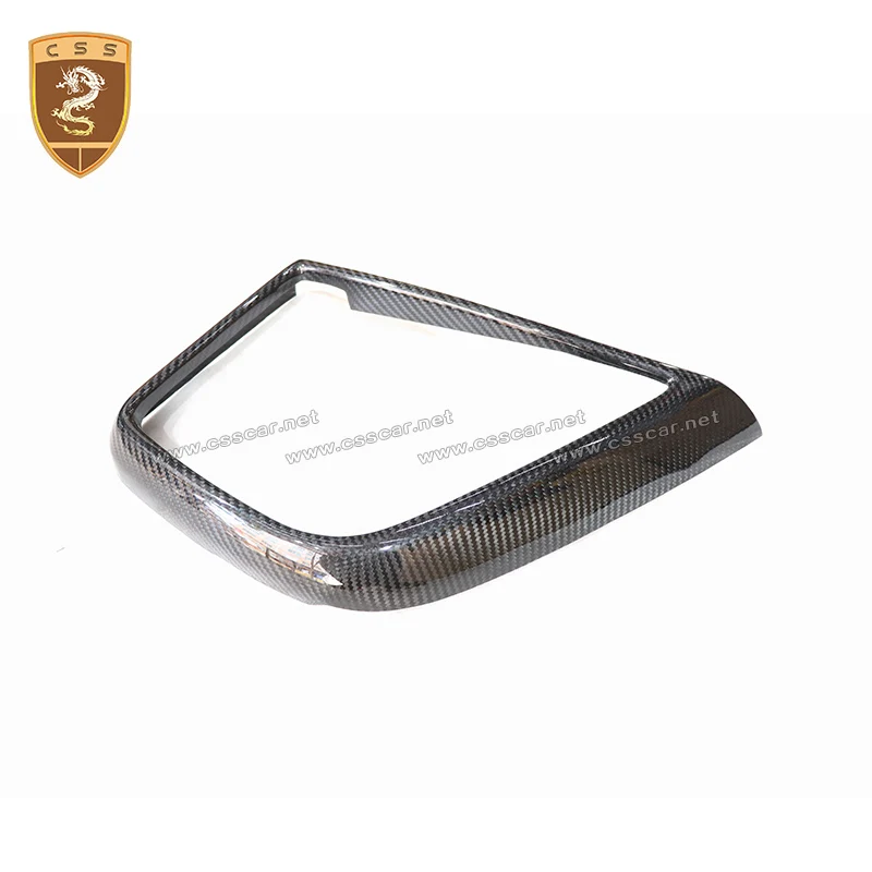 Car Interior Trim Dry Carbon Fiber Center Control Cover Surround Panel For Audi R8 2017 Car Interior Trim Dry Carbon Fiber Center Control Cover Surround Panel For Audi R8 2017