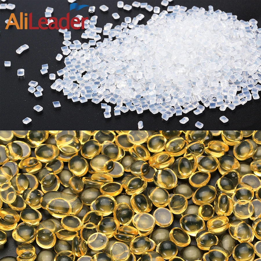Alileader Golden White Melting Beads Strong Sticky Hair Extension Glue Italian Keratin Sticks For Hair Extension hair extension glue hair extension glue stick keratin glue
