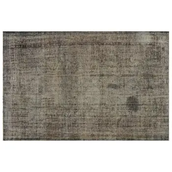 

Handmade Gray Vintage Overdyed Turkish Area Rug 183x281 Cm-6'0''X9'3''