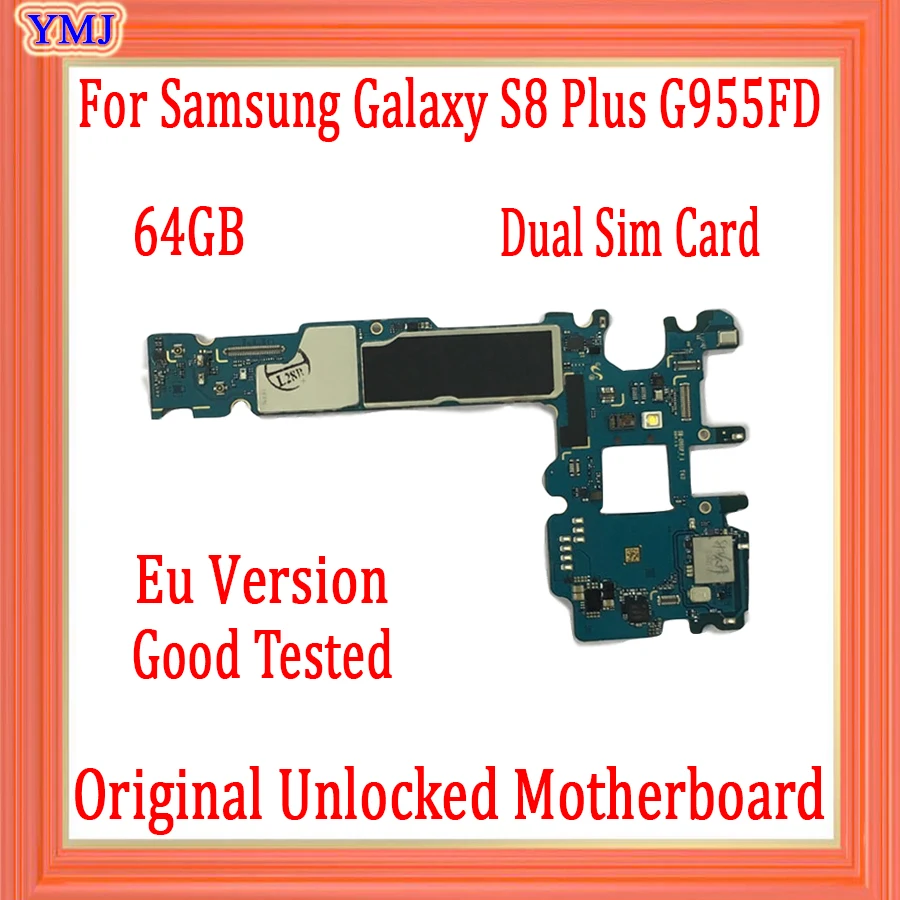 Две Sim карты для Samsung Galaxy S8 Plus G955FD материнская плата европейская версия