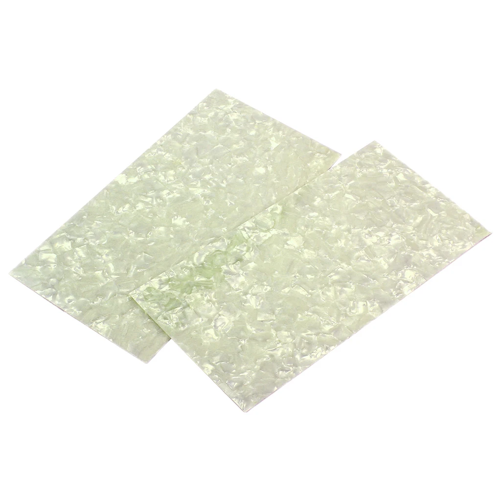 Pack of 2 Celluloid Guitar Head Veneer Sheet Material Headplate Replacement Material DIY