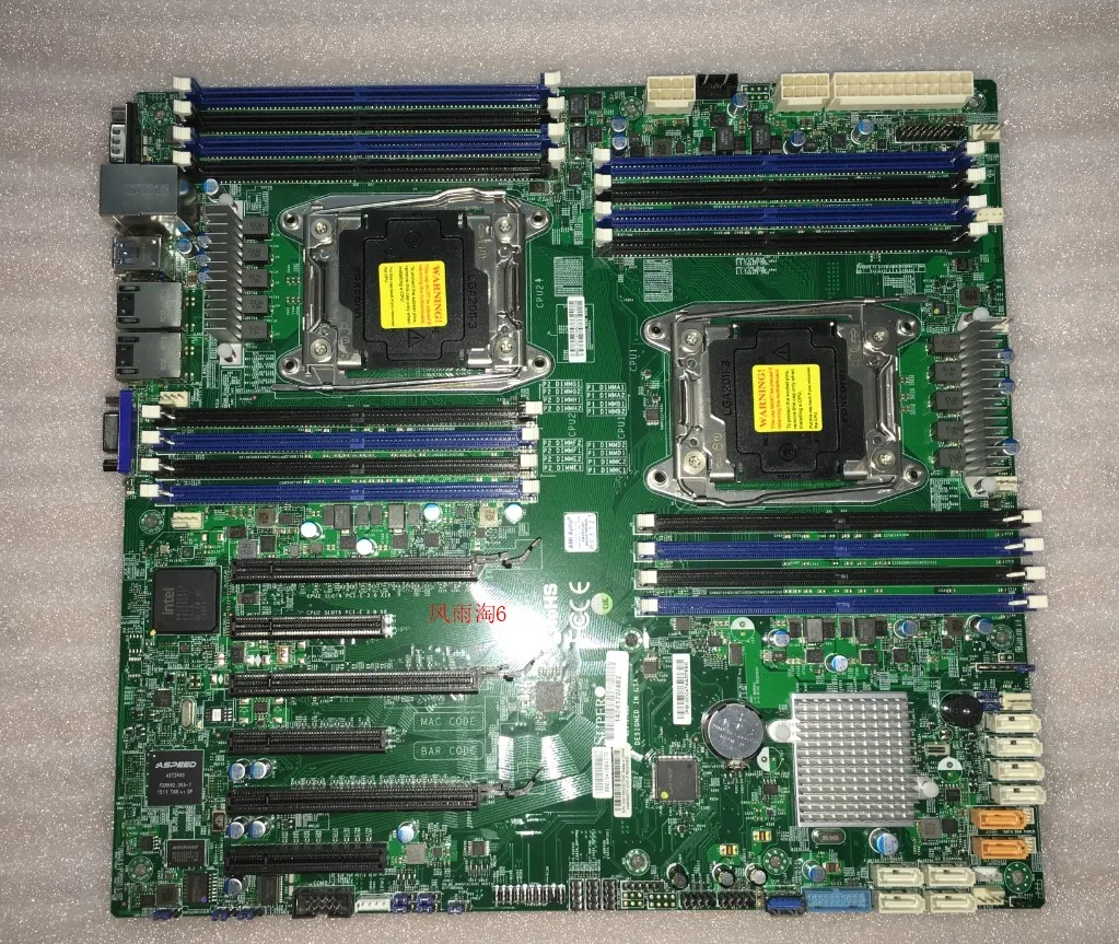 Ultramicro Dual X99 Workstation Gráfica Motherboard Ddr4 V3v4 Suporta Lga2011 M.2 X10dri C612 2011v3