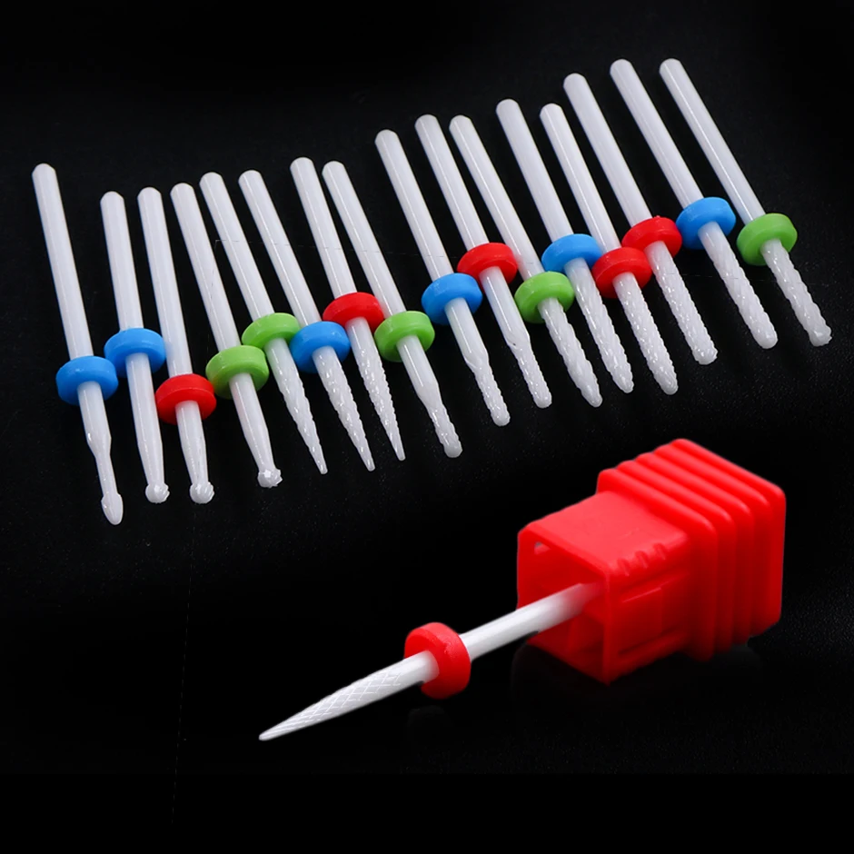 

Ceramic Cuticle Remove Electric Nail Drill Bits Rotate Small Ball Burrs Grinder Cleaning Manicure Milling Cutter Files GLTX01-14