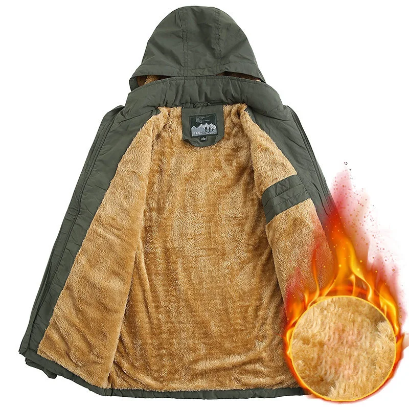 Günstige DIMUSI Winter Herren Jacke Männlichen Dicken Fleece Warme Armee Taktische Windjacke Jacke Herren Outwear Atmungs Mit Kapuze Mäntel Kleidung
