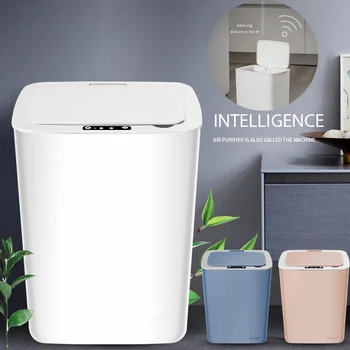 

Automatic Trash Can Smart Sensor Waste Bin Infrared Motion Sensor Garbage Bin Kitchen Bathroom Rubbish Bins Home Waste Dustbin