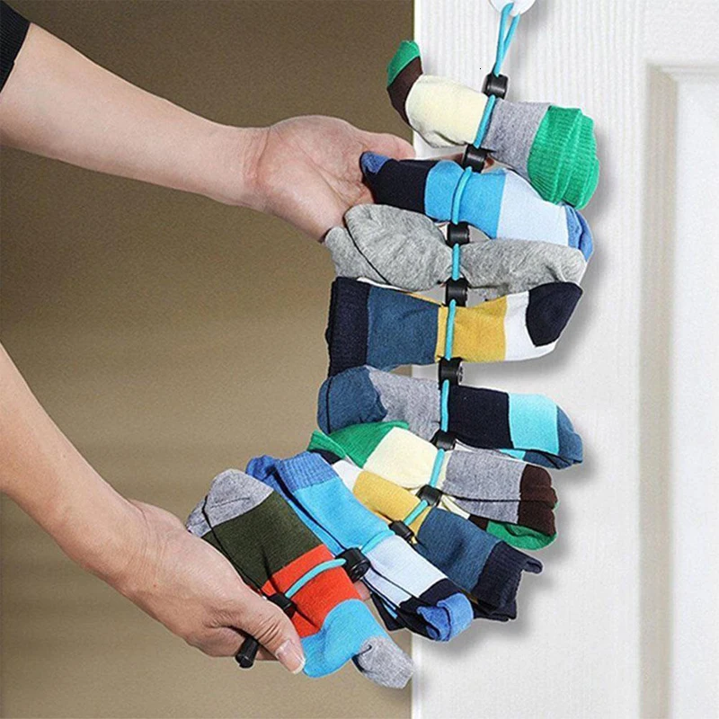 Home socks hanging rope creative multi-function Washing clothes Basket Net