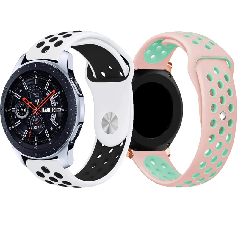 Ремешок для часов Samsung Gear S2 S3 Frontier Classic 22/20 мм huami amazfit gtr bip 42/46 huawei GT 2 galaxy active 40/44
