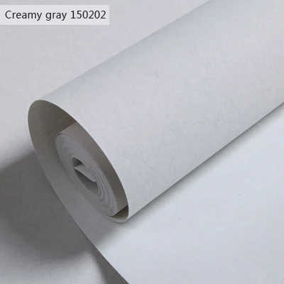 Creamy gray 150202 Современные промышленные Стильные Простые сплошные обои в рулонах длинное волокно нетканые обои для гостиной спальни украшения дома моющиеся - Цвет: Creamy gray 150202