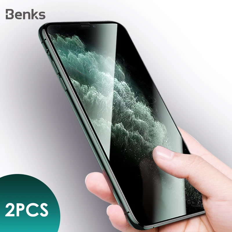 Benks 2 шт. KingKong стекло закаленное стекло от agc для iPhone 11 Pro MAX XR X XS защитная 3D изогнутая кромка 9H Взрывозащищенная пленка XPRO