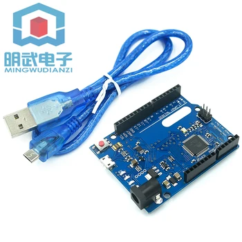 

Leonardo R3 board ATMEGA32U4 Microcontroller with USB cable blue board Compatible For DIY Starter Kit
