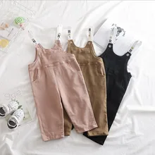 Рост 75-100 см, новинка года, Осенний хлопковый комбинезон для мальчиков и девочек, 1 предмет, боди для маленьких мальчиков, комбинезон для маленьких девочек, детские брюки