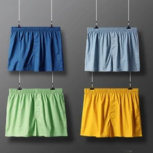 Designer 100% Cotton Underwear For Women Men Casual Sport Homewear Solid Boxers Shorts Female Loose Sleep Bottoms