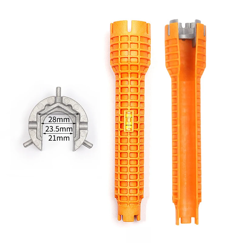 

Multifunctional sink wrench bathroom wrench plumbing installation tool water pipe faucet angle valve sink repair disassembly