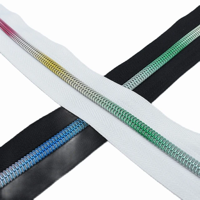 Rainbow Size 5 Zipper Tape - Various colors by the yard - Rainbow Nylon  Coil Zipper - 1,3