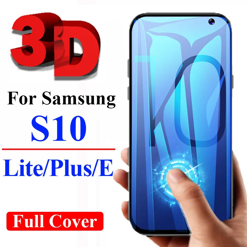 3D защитное стекло на samsung Galaxy S10 Plus Lite S7 S 10 E Light Armor Lite10 Life Verre дисплей безопасности