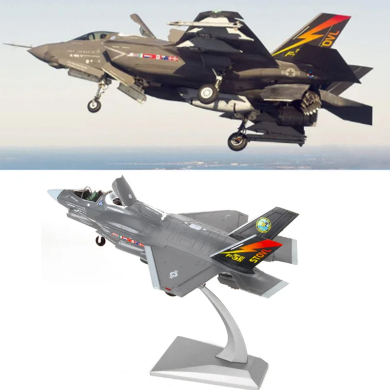 Коллекция 1: 72 Масштаб F35 четвертое поколение Американский истребитель 21,5 см модель литой под давлением сплав военный самолет дисплей для взрослых