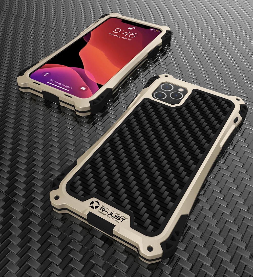 Для iPhone 11 Pro максимальный чехол Роскошный Жесткий металлический ТПУ силиконовый гибридный противоударный Броня задняя крышка чехол для телефона iPhone 11 Capa