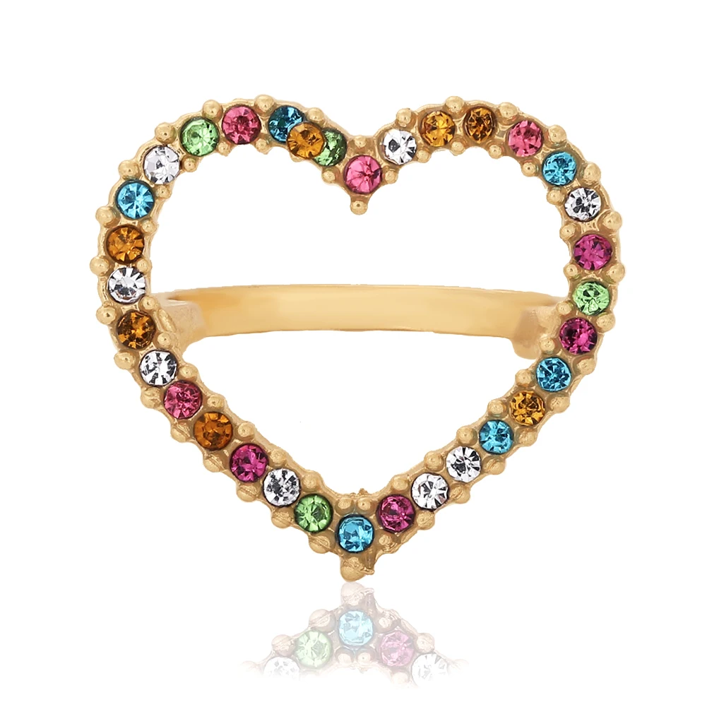 12 Dvacaman Boho новые очаровательные многоцветные кольца с кристаллами для женщин золотые металлические массивные кольца на палец Свадебные романтические вечерние ювелирные изделия - Цвет основного камня: 12
