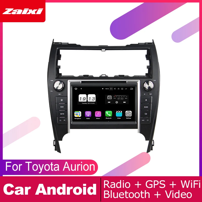 Аксессуары для Toyota Aurion 2012 ~ 2017 Автомобильный мультимедийный DVD-плеер на Android