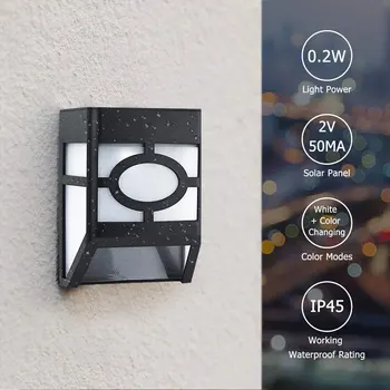 

BRELONG 2LED Solar Retro LED Outdoor IP45 Waterproof Wall Light 1 pc