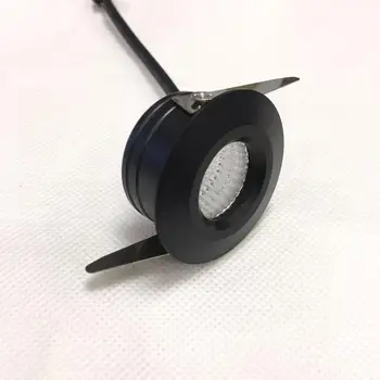 

6pcs black Mini Led Spotlight 3w diameter 40mm Mini Led Spotlight for Cabinet Showcase Stair Display Spot Lighting 3 Watts