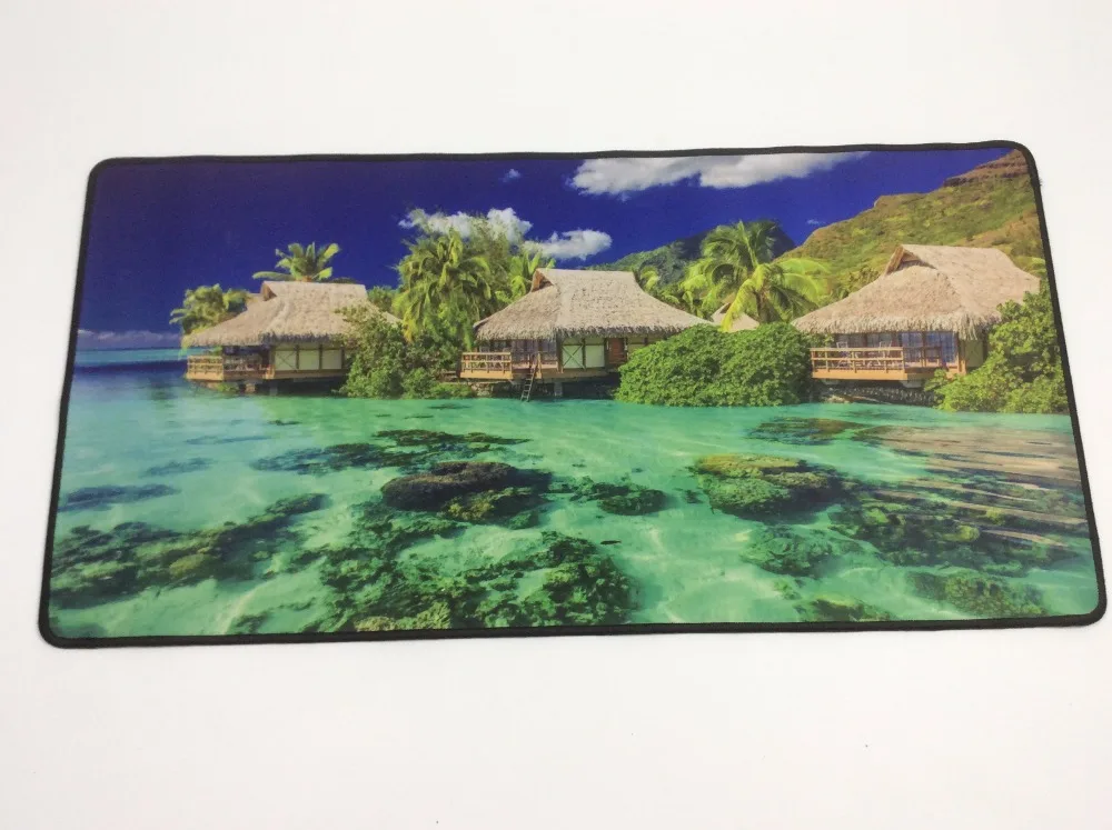 Коврик для мыши Mairuige Beach By The Sea Edge Locked компьютерный Notbook Mausepad 30x80 см 40x90 игровой