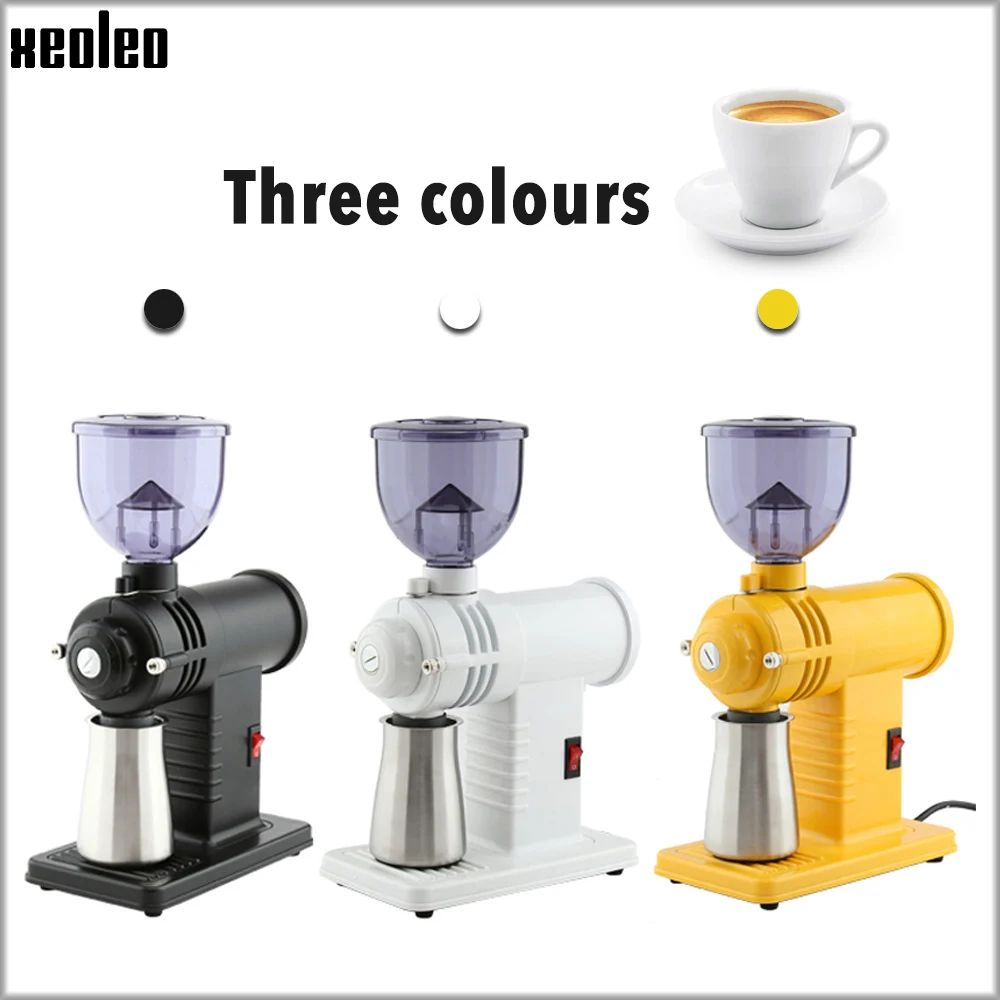 Xeoleo 8 Gears Adjustable Coffee Bean Milling Machine 74mm Flat Electric Coffee Grinding Mill Household Adjustment Espresso Mach 2