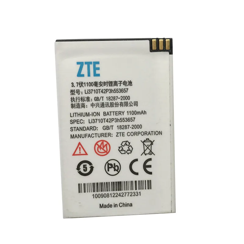 Новый оригинальный аккумулятор Li3710T42P3h553657 для ZTE S302 / Capitel CBS718 S718 MP-S-I MyPhone 1050/ JUST5 CP09