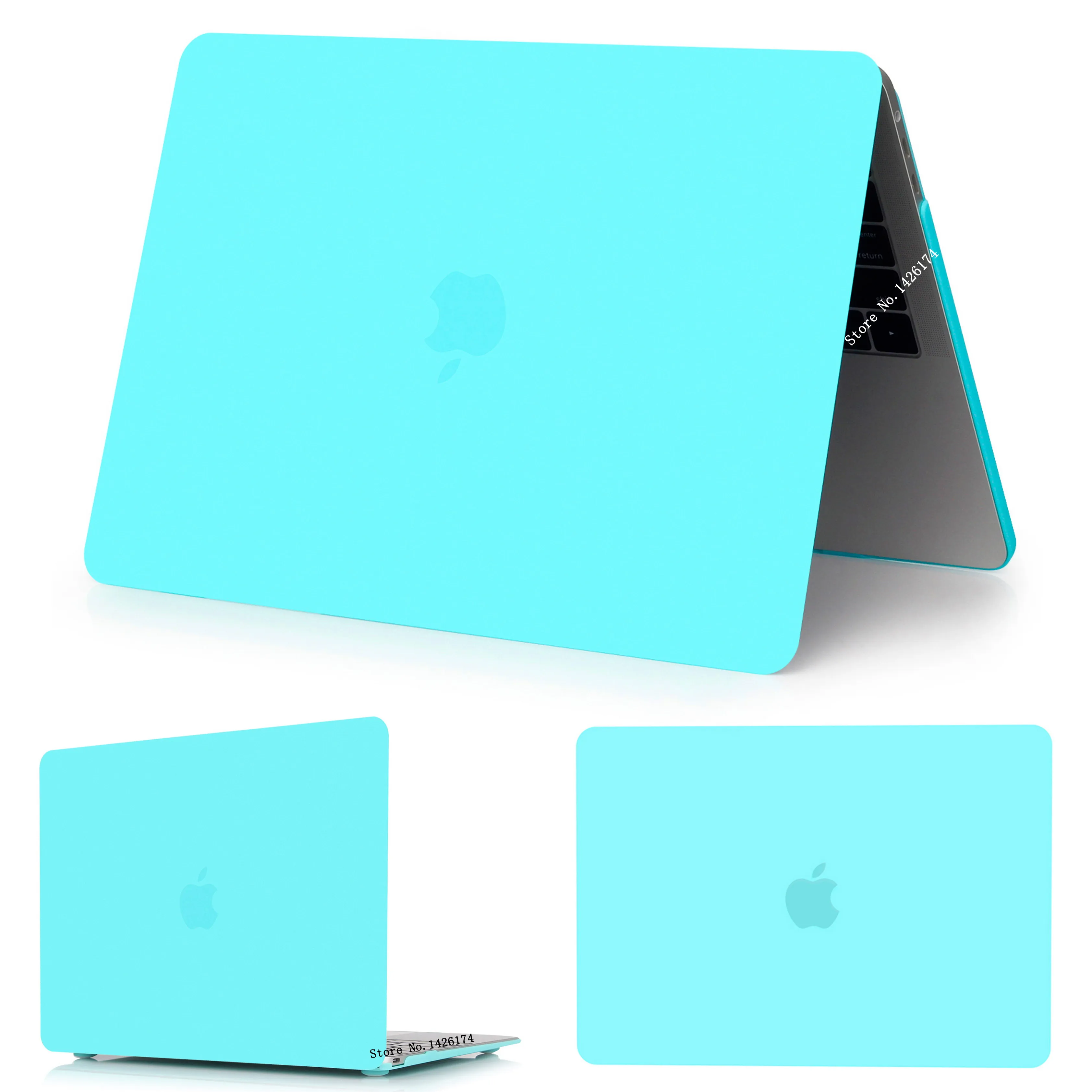 Matte Real Blue Кристальный \ матовый чехол для Apple Macbook Air Pro retina 11 12 13 15 дюймов сумка для ноутбука, для нового Mac book Air Pro 13,3 чехол A1932+ подарок - Цвет: Matte Real Blue