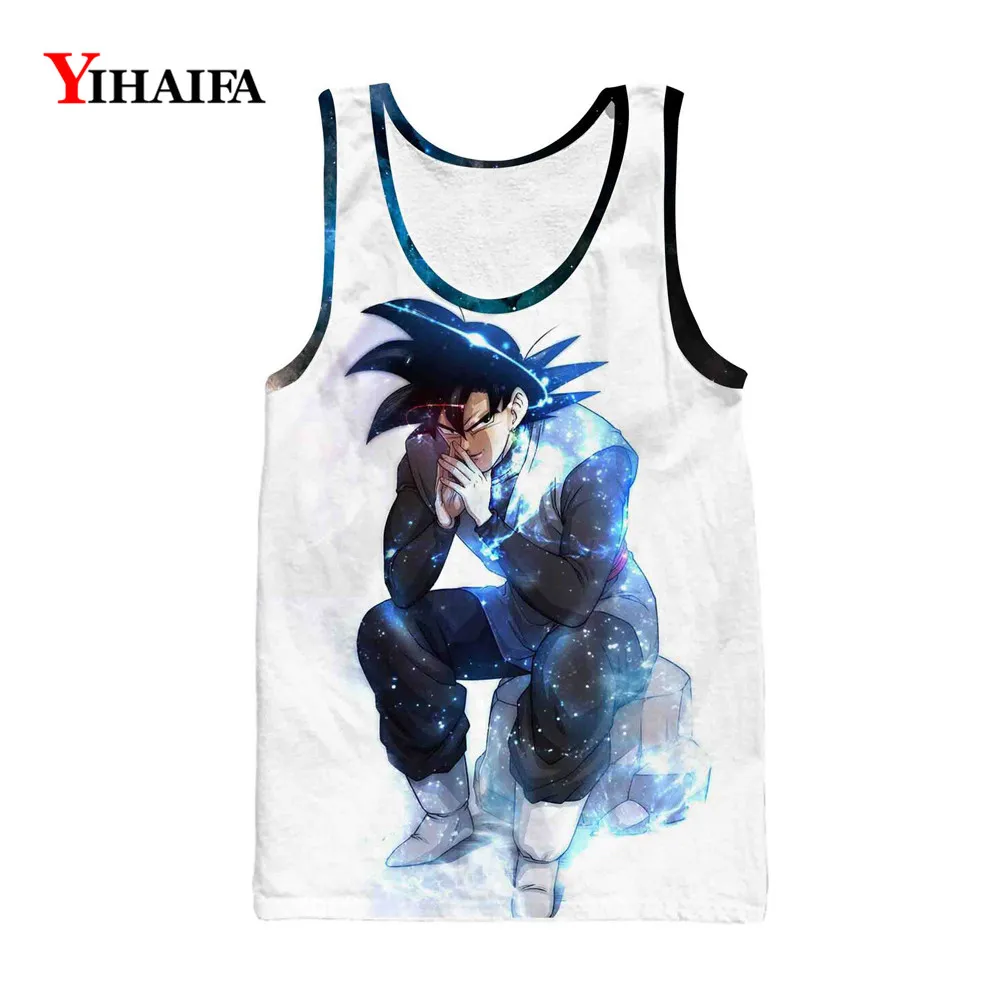 

3D Dragon Ball Z printed Men Tank Tops Exercise Sleeveless for boys bodybuilding exercise undershirt Cartoon Anime GYM Vest