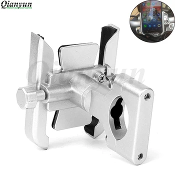 

Universal Aluminum Alloy Motorcycle Phone Holder For iPhoneX 8 7 6s Support Telephone Moto Holder For GPS Bike Handlebar Holder