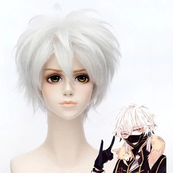 

VICWIG Silver Cosplay Wig Synthetic Wig with Bangs for Men Holloween