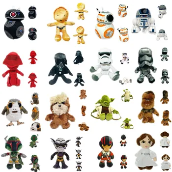 

1pieces/lot plush Boba Fett Zeb Ewok Porg Orrelios gift Children's toys