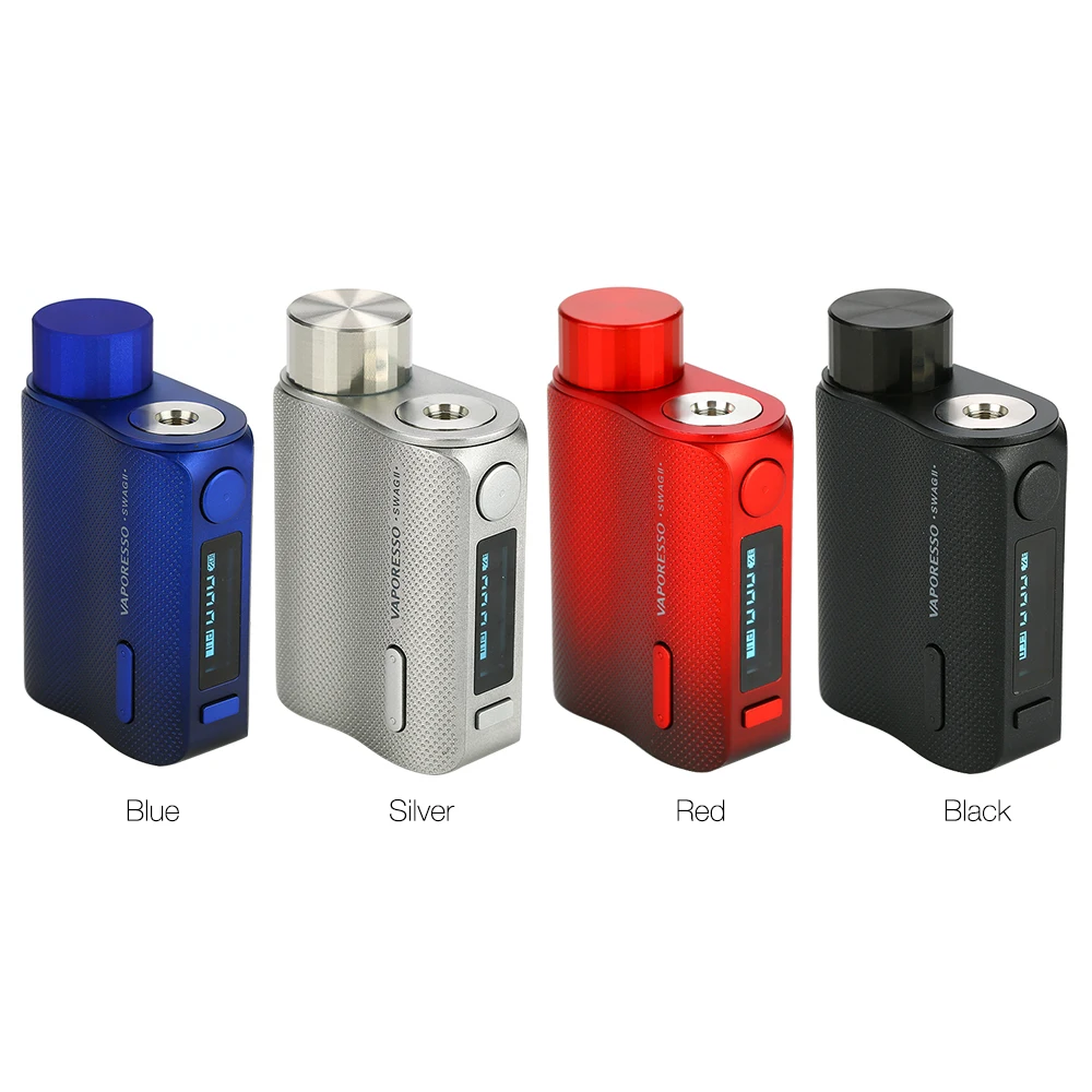 Preise Original 80W Vaporesso Swag 2 TC Box MOD W 0,91 inch Bildschirm Power durch 18650 Batterie Vaporesso swag II vs Gen Mod Drag 2 Shogun