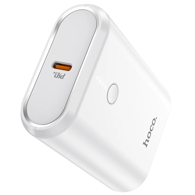 Беспроводное зарядное устройство hoco QC3.0 + PD 20 Вт LED Power Bank 10000 мАч портативный